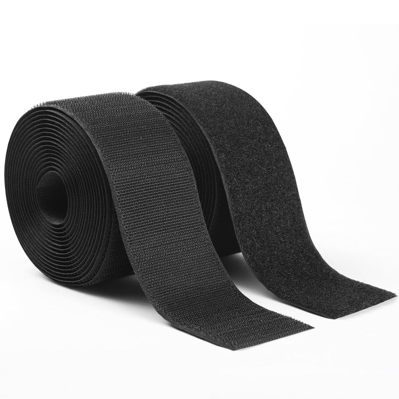 QTBLY 2in x 10ft | Sew On Hook and Loop Strips for Fabric | Non-Adhesive Hook & Loop Roll for Clothes Sewing - Image 1